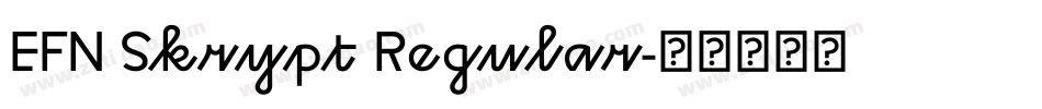 EFN Skrypt Regular字体转换